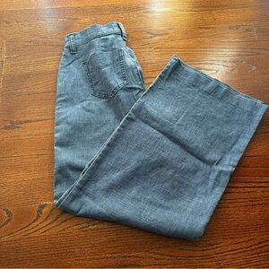 Evereve Wide Leg Denim Trousers 24